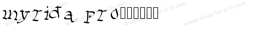 myrida pro字体转换